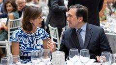 Los ministros de Industria, Comercio y Turismo, Reyes Maroto, y el de Exteriores, Jos� Manuel Albares, este jueves en la clausura del encuentro Expo 2027 M�laga: una oportunidad para Espa�a, organizado por el Club de Di�logos para la Democracia, este jueves en M�laga