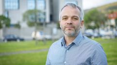 Serxio Dom�nguez, portavoz del BNG de Cee