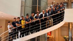 La plantilla del Attica 21 OAR, durante su presentaci�n al inicio de la pasada temporada.