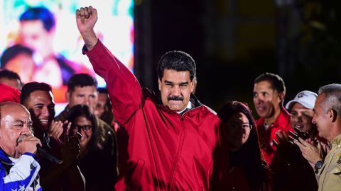 Maduro celebra los resultados de la votacin para la controvertida Asamblea Constituyente