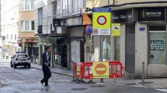 La calle de la Tierra, por donde se accede ahora al párking del Cantón, ya no cuenta con cámaras de vigilancia.