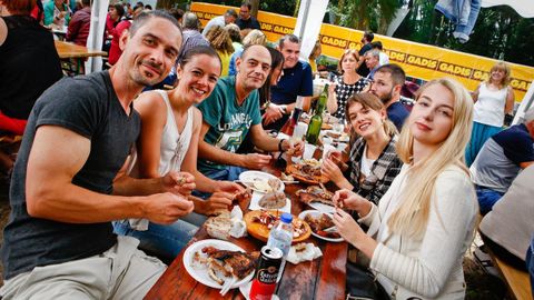 Ambiente en la Festa do Pulpo 2019 