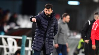 Romo en el banquillo del Cartagena.