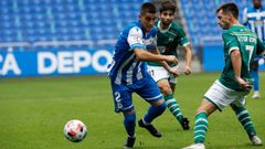 Val�n, en un partido de hace dos temporadas contra el Coruxo en Riazor