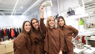 Celebraci�n en la tienda de�Bimba y Lola en Santiago