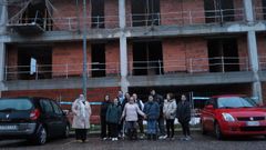 Protestas por el resultado del sorteo de viviendas sociales en San Eleuterio en Mos