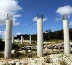 Obras paradas en Santa Irena-Salto.