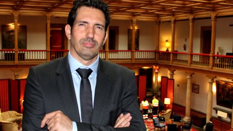 César Bona, en el hotel de la Reconquista