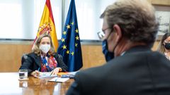 Feijoo y Nadia Calvi�o, en una imagen de archivo