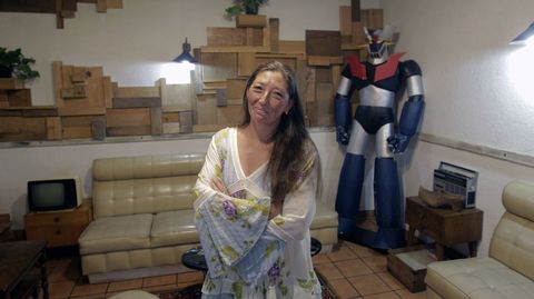 Marian Salgado llegó este miércoles a Monforte para participar en el festival local de cine fantástico Fancine de Lemos