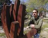 Alberto L�pez, ayer en el entorno de San Caetano. 