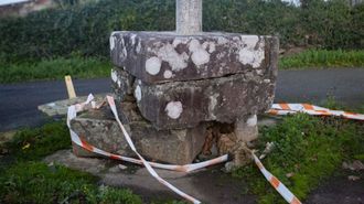 Un cruceiro de Erbecedo, da�ado hace dos a�os