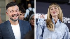 El político de ERC Gabriel Rufián y la actriz Ester Expósito