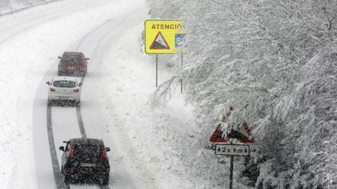 Alto do Faro, entre Chantada y Rodeiro, en el corredor Monforte-Laln