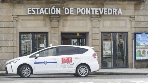 La estaci�n de Pontevedra, afectada por la suspensi�n de trenes por el temporal