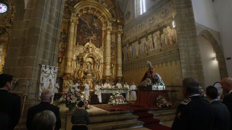 La misa del martes de Pascua fue dirigida por el vicario general de la diócesis de Lugo, Luis Manuel Rodríguez