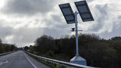 Radar situado en la recta de Seixas, en Malpica
