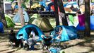La zona de acampada est abarrotada de asistentes al festival