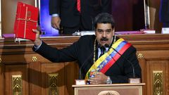 Maduro durante su intervenci�n a la Asamblea Constituyente chavista