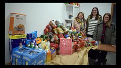 Las reponsables del CRA de Valga con la edil