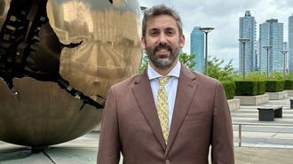 Alberto Gago, en Nueva York, donde ha participado en uno de los foros de la ONU sobre inteligencia artificial