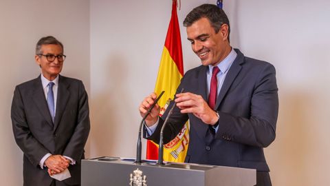S�nchez durante la inauguraci�n de la oficina econ�mica y comercial de Espa�a en EE.UU., en Nueva York