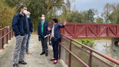 La alcaldesa de Xinzo, en la zona prevista para la intervenci�n