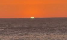 Captan un rayo verde de A Guarda