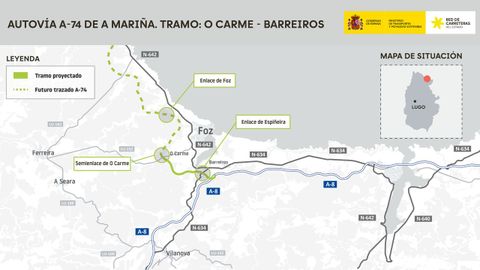 Trazado del tramo de 6,5 kil�metros