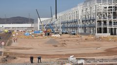 Vista de las obras de la gigafactor�a de PowerCo Spain en Sagunto (Valencia).