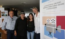 Gustavo Garrido, Miguel Anxo Fern�ndez, Diana L�pez e �ngel de la Cruz en Celanova. 