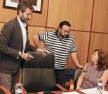 Varela y L�pez, en un momento del pleno anterior. 