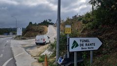 Acceso a la zona de obras en la boca norte del túnel, donde se produjo el accidente