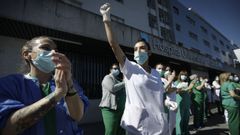 Polic�a y fuerzas de seguridad se juntan para homenajear a los trabajadores del Chuac