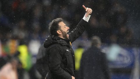 El entrenador del Valencia, pr�ximo rival del Celta, Carlos Corber�n.