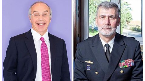 Marques Mendes y Gouveia e Melo, candidatos socialistas de Portugal.