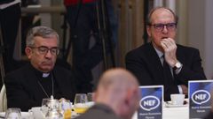 El presidente de la Conferencia Episcopal Espa�ola, Luis Arg�ello, junto al Defensor del Pueblo, �ngel Gabilondo, en un acto el pasado mes de noviembre