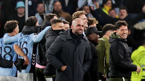 Claudio Gir�ldez, tras el triunfo del Celta ante el Lille.