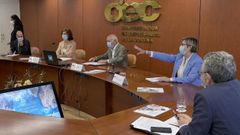 Rosa Quintana y �ngeles V�zquez mantuvieron una reuni�n con representantes de conferencias empresariales