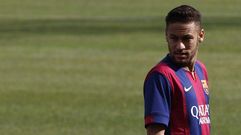 El jugador del Bar�a, Neymar