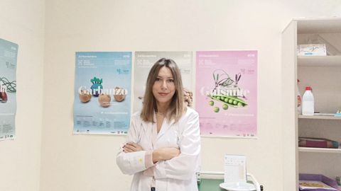 Monse Torres, nutricionista en el centro de salud de Lrez, en Pontevedra