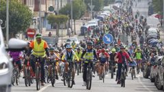 Imagen de la edición del Día de la Bici de Narón el pasado ejercicio. 