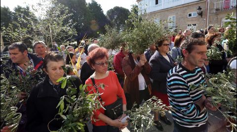 SEMANA SANTA EN BARBANZA, PROCESIN DE LA BORRIQUITA Y BENDICIN DEL DOMINGO DE RAMOS