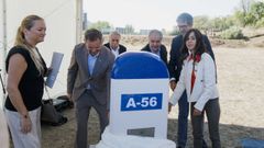 Visita de Pardo de Vera a las obras de la variante norte en septiembre del 2022.