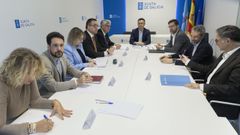 El secretario general de UGT en Galicia, Crist�bal Medeiros, en la constituci�n de la mesa del di�logo social para abordar el absentismo en la comunidad, el pasado mayo