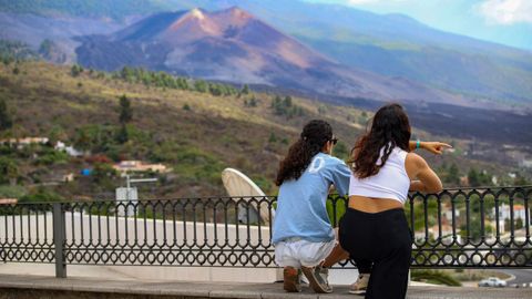 Vista del volc�n, cinco a�os despu�s de su erupci�n, el 19 de septiembre del 2021