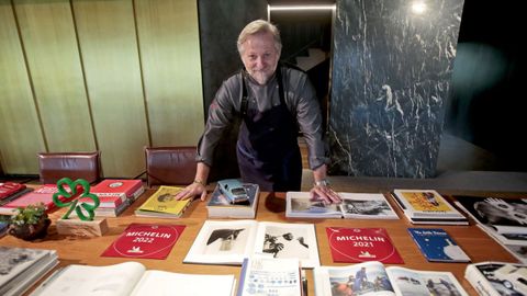 Pepe Vieira, en su restaurante gastron�mico de Cami�o da Serpe, en Poio