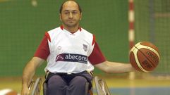 �lvaro Illobre, durante un encuentro con el Basketmi