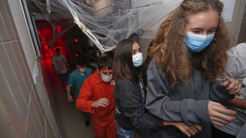 Túnel del terror en el IES Sánchez Cantón. Halloween