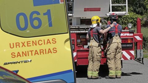 Operativo de los bomberos de Monforte, en una imagen de archivo
